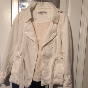 White peacoat jacket